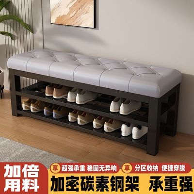 换鞋凳门口可坐家用简约入户门穿鞋凳软包坐垫一体式玄关进门鞋柜