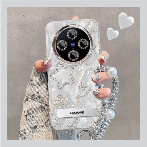 适用vivoX系列闪粉星星手机壳