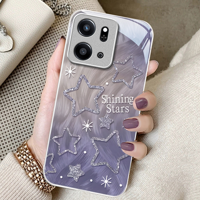 适用荣耀play系列羽纱星星手机壳