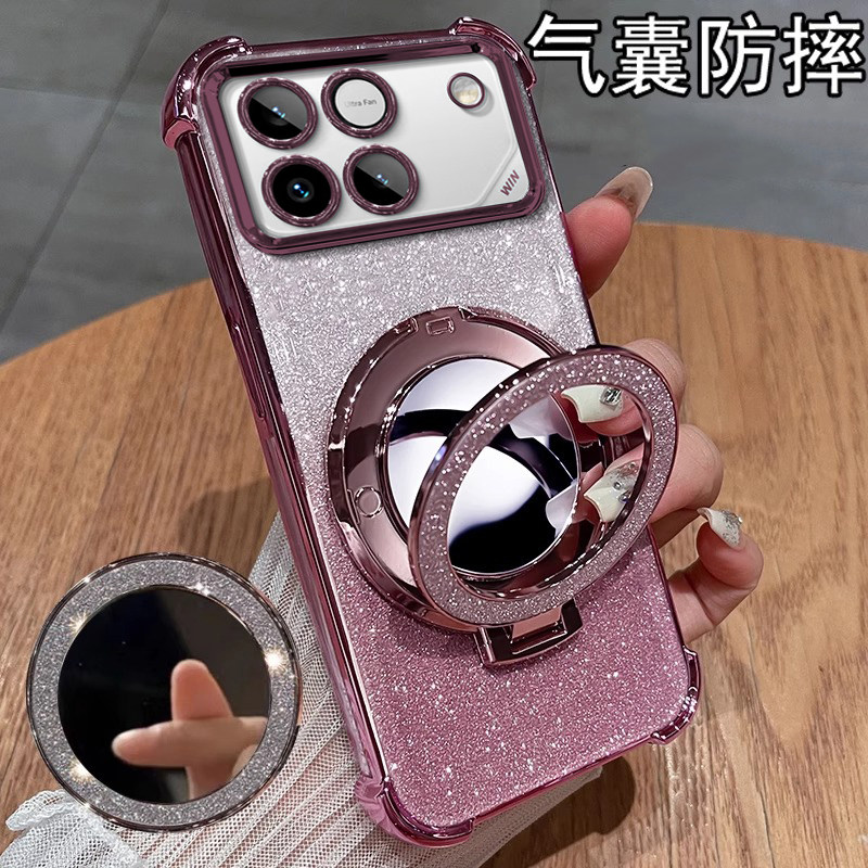 适用荣耀WIN镜子支架手机壳honor摄像头WINRT全包防摔保护套简约高级感专用品新款男女轻奢高端系列创意小众