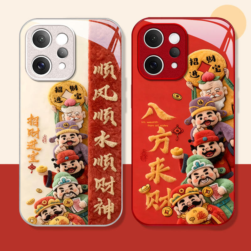 适用VIVOS系列财神爷手机壳