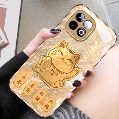 适用IQOOZ系列招财猫手机壳