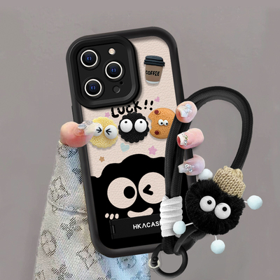 苹果系列咖啡煤球手机壳