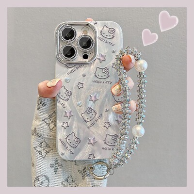 适用苹果系列可爱KT猫手机壳