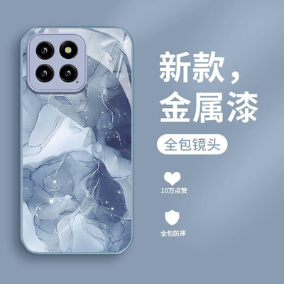 适用小米14手机壳新款小米13pro金属漆玻璃12x防摔可爱女可爱12spro金箔水彩11ultra高级感10青春版镜头全包