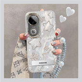 适用闪粉星星vivoS20手机壳s19少女s18E新款 s17T防摔s16保护套s15自带s12挂绳s10支架s9全包s30promini薄奢华