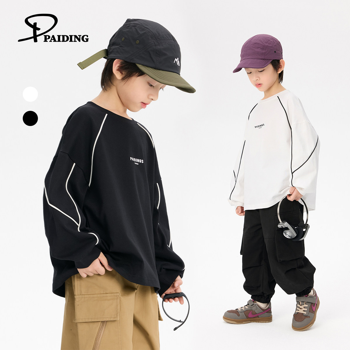 派町童装男童上衣儿童休闲长袖T恤2026新款男孩秋装中大童春秋款