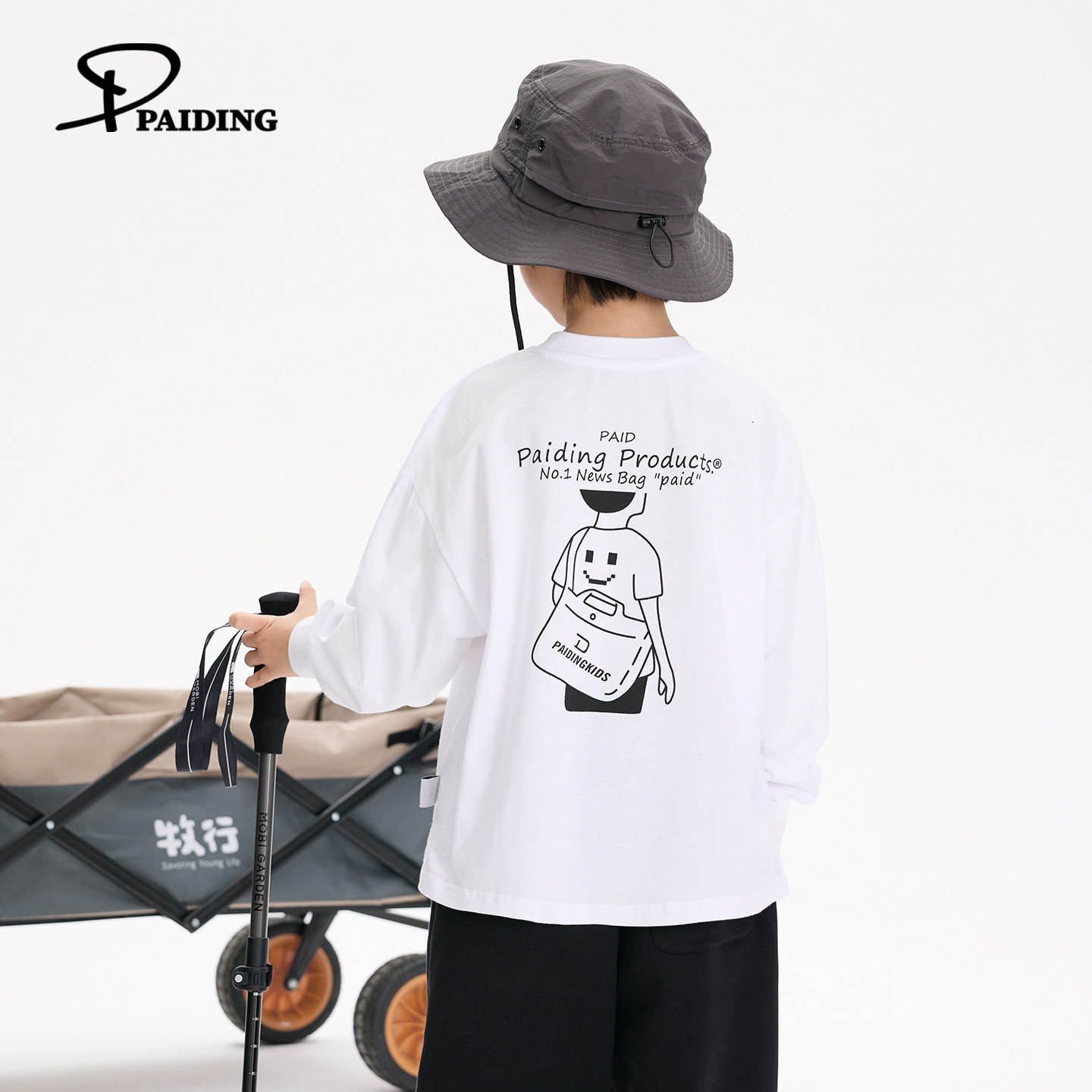 派町童装男童T恤春装2026新款儿童卡通印花长袖T恤春季款休闲洋气