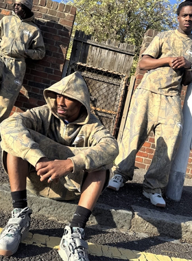 Corteiz 慵懒风迷彩树叶短袖男女 Print Tee- Forest Camo时尚T恤