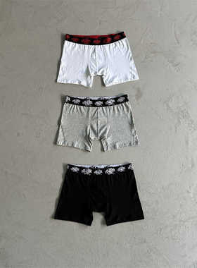 SYNA-2024原创Man's Boxer Briefs 男士透气纯棉平角内裤3条装