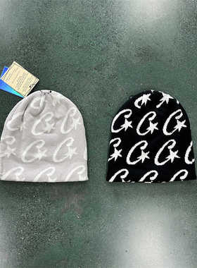 Corteiz Hat Demon Printed Beanie Cap恶魔岛满印字母高质量冷帽