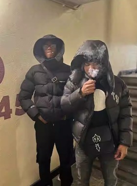 Trapstar羽绒棉服男女款面包服秋冬季加厚保暖时尚潮牌刺绣夹克