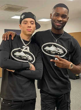 Corteiz夏季新款恶魔岛Alcatraz 23号印花圆领短袖T恤潮牌设计感