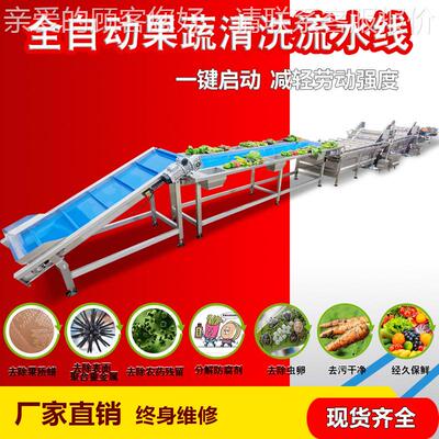 厂家现货自全动净菜加工生产线 工HZT预制菜加蔬流水线 果清洗流