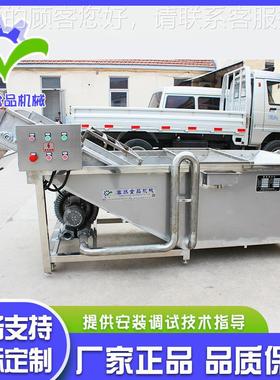 全自动淋式瓜果气泡清洗机 辣椒喷清加设备 不锈钢POZ果洗蔬工清