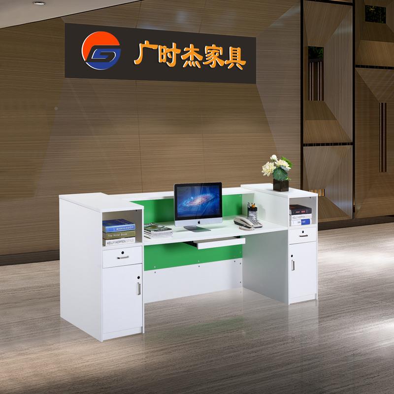 简约台现代木质服务台收银台前前桌 办公公室商用迎宾接QT-01待台