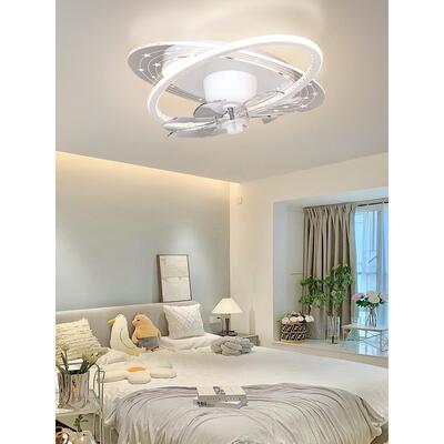 主卧风奢扇灯30706广东中山约led卧室灯现代简轻节能变频60度摇3