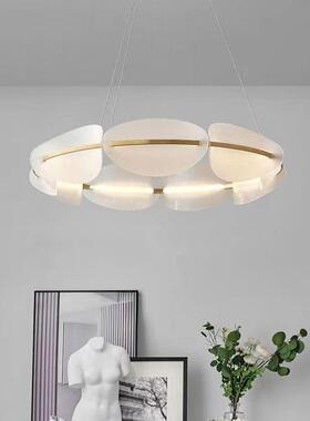 北欧风现代简环约客厅吊灯轻圆奢饭厅桌餐厅圆设计师90083网红灯