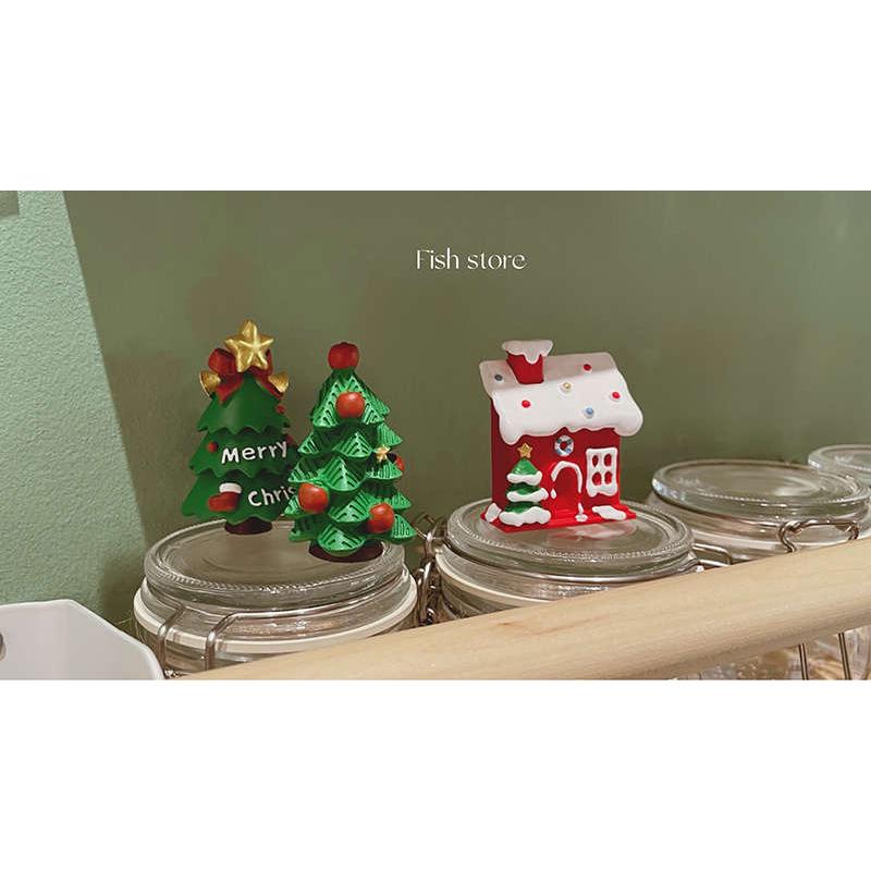 *Fish store*圣诞熊猫树脂磁性冰箱贴磁铁冰箱装饰贴