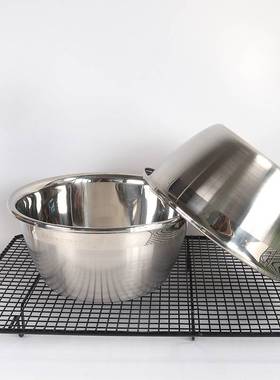 202520厘米不锈钢盆加深加厚打蛋盆调料盆烘焙工具和面洗菜盆