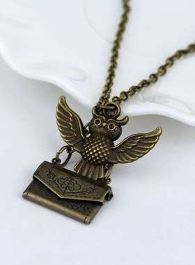 录取通知书信封猫头鹰项链欧美影视周边吊坠小礼品热卖