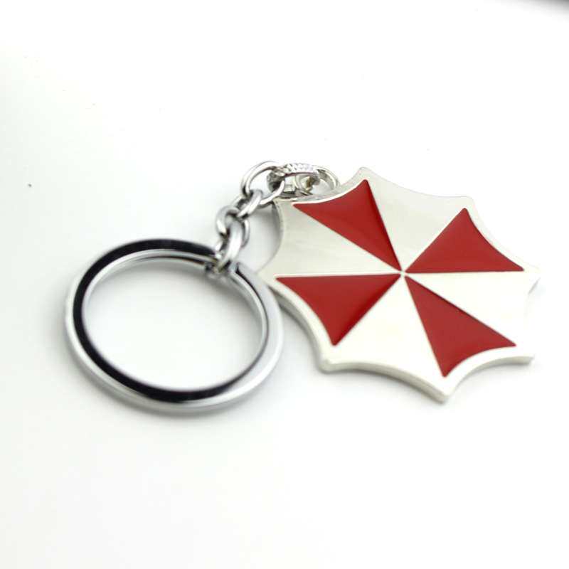 欧美电影周边ResidentEvil生化危机保护伞标志钥匙扣挂件