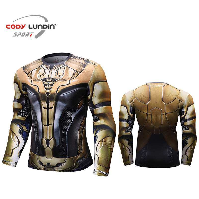 健身训练运动紧身衣弹力长袖透气排汗上衣篮球跑步训练服