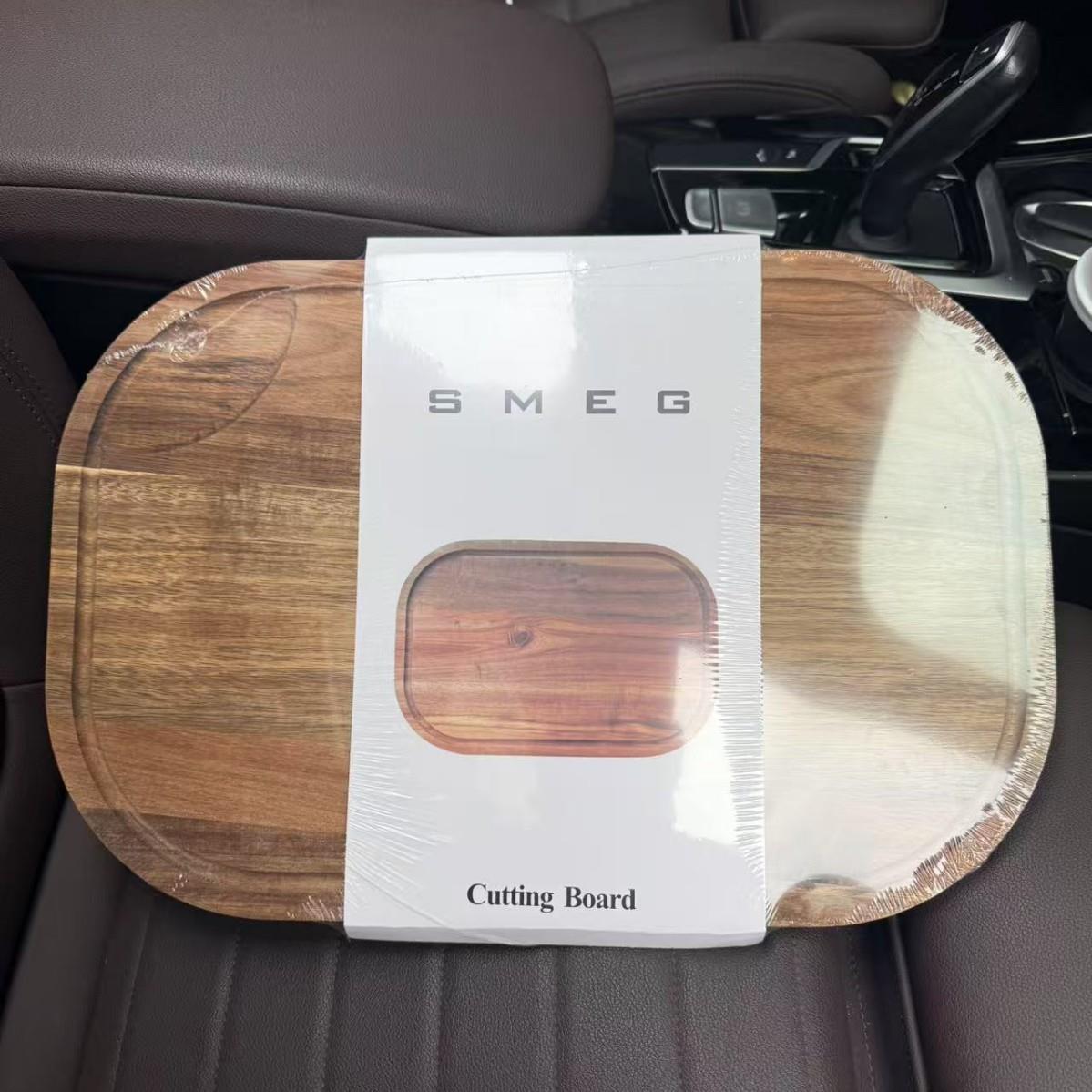 菜板实木整块意大利SMEG斯麦格实木长方砧板家用切菜板案板