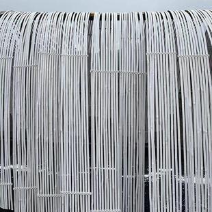 白色竹条造型装 饰品婚礼道具小竹排竹片竹编手工DIY竹篾长3米