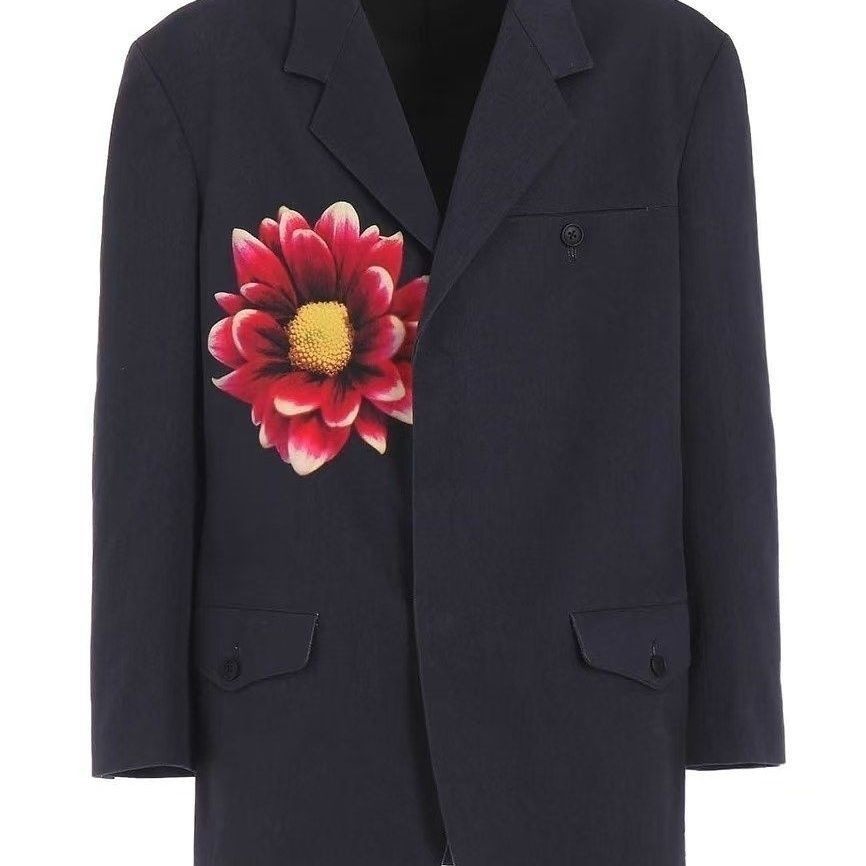 山本花朵印图休闲西服 男女同款,男装,休闲西服,淘宝优惠券,粉丝福利购,淘宝优惠卷