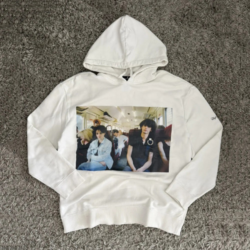 Raf Simons Archive地铁青年印花连帽卫衣 复古朋克外套 男女同款