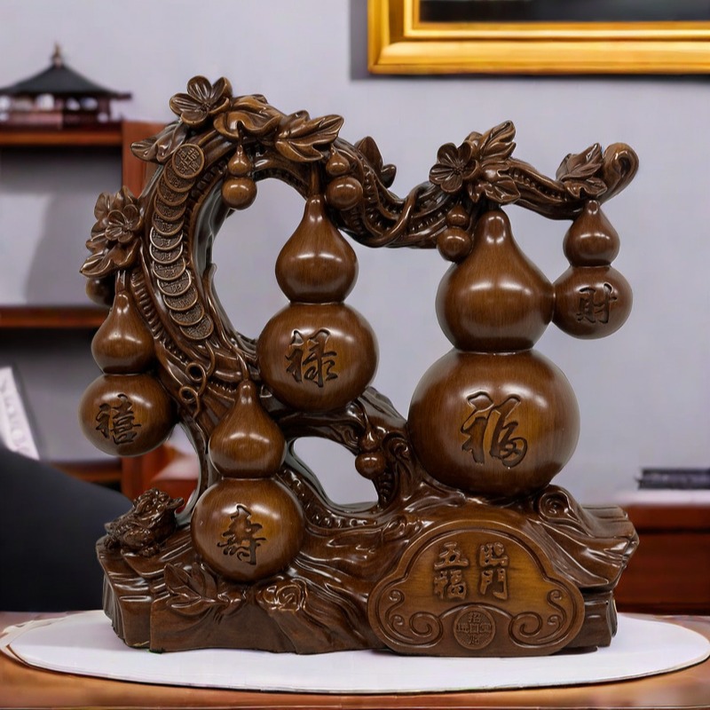 工厂直供五福临门葫芦摆件客厅酒