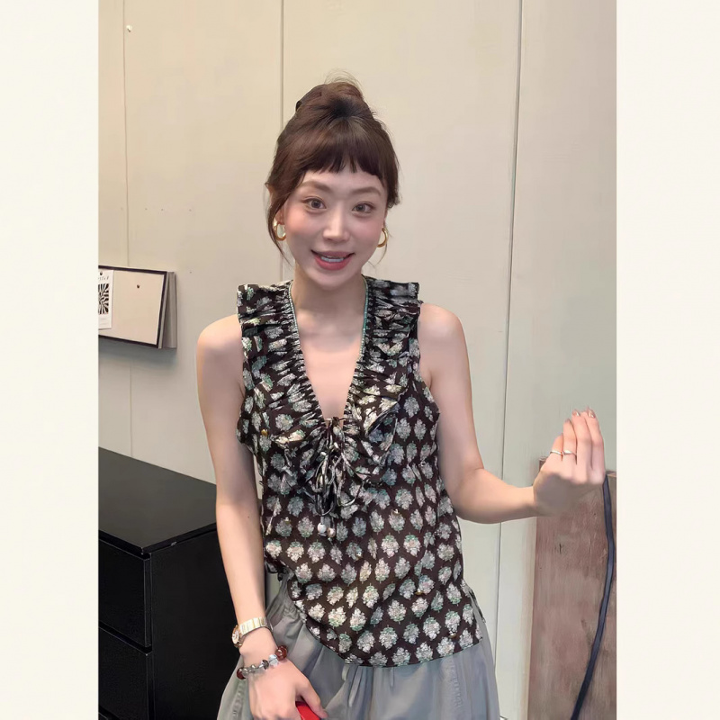 夏新款碎花小背心轻奢显瘦