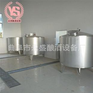 不锈钢储存罐酒罐不锈钢酒容器密封性好 制造5吨10吨立式