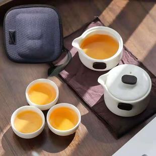 家用便携包式 泡茶壶小套装 快客一壶三杯户外单人随身旅游旅行茶具