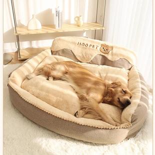 保暖中大型犬金毛德牧巨贵柯基宠物睡觉猫窝可拆洗狗狗床 狗窝冬季
