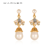 Joseph Warner中古耳环复古耳饰高级轻奢小众通勤珍珠耳钉女礼物