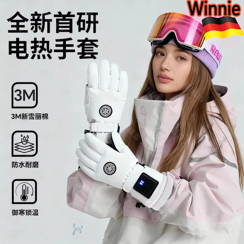 德国进口智能电加热户外保暖手套