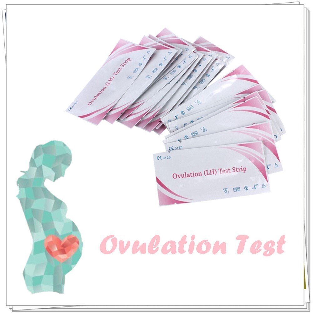 20Pcs LH Ovulation Test Strips Ovulation Urine Test Kit Tes
