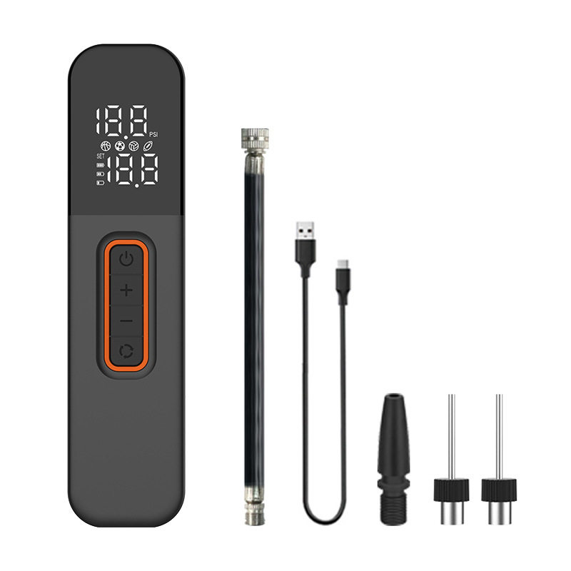 便携式带美式球针软管多功能充气球泵篮球足球排球电动无线打气筒