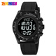 时刻美SKMEI男士 多功能运动电子表硅胶带防水耐摔男学生手表