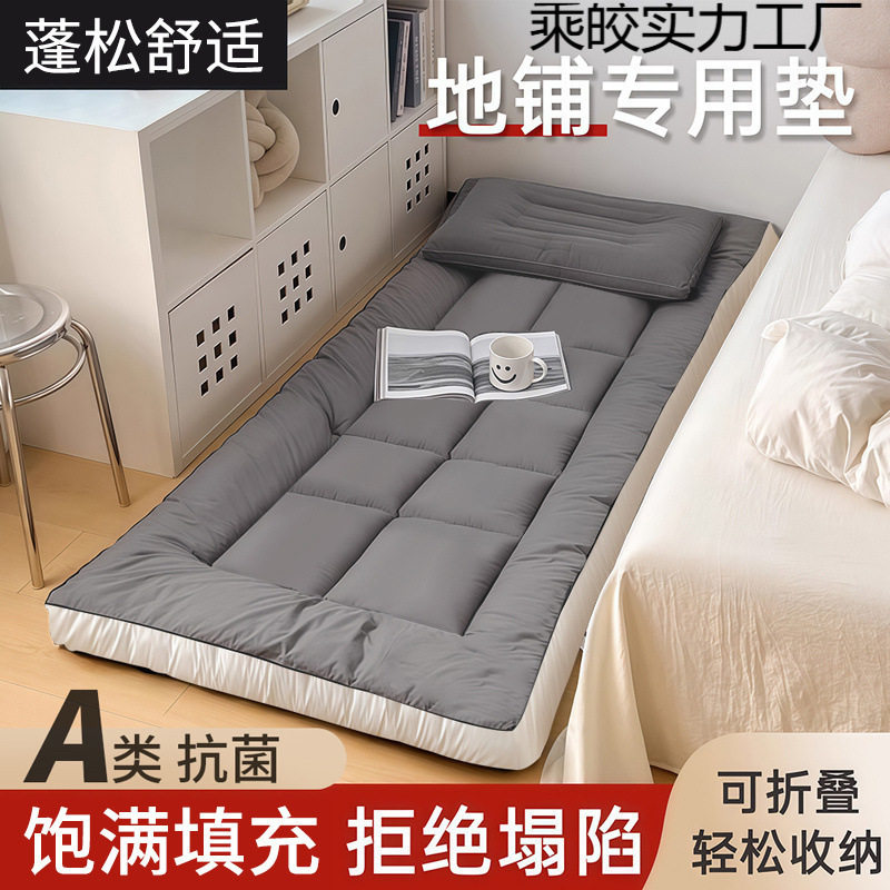 地垫睡垫榻榻米地铺专用床垫软垫家用卧室出租房可折叠不塌陷