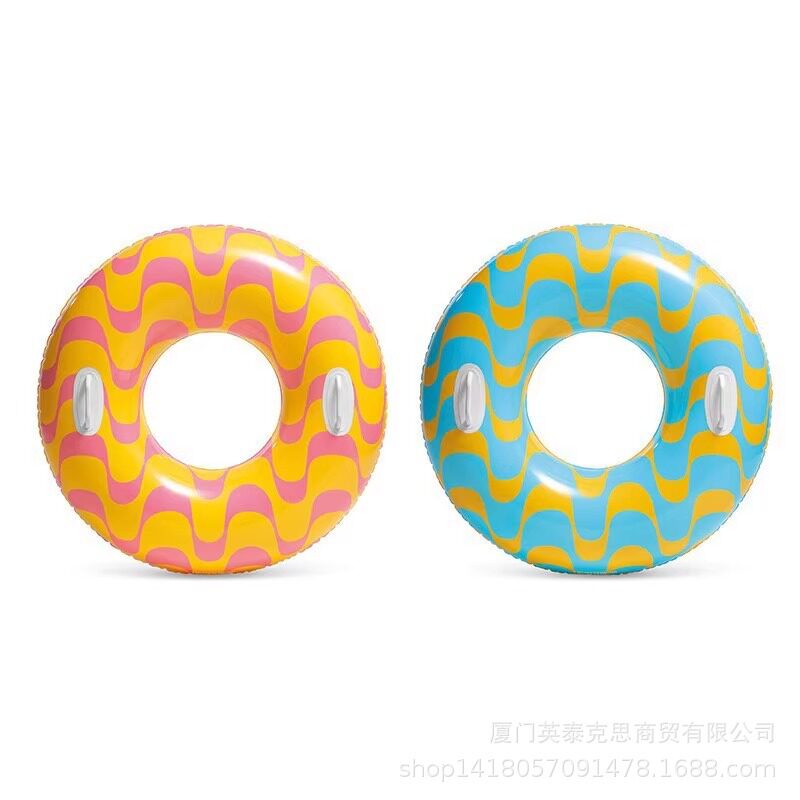 intex59256旋风泳圈成人浮圈户外男女充气游泳圈现货水上玩具