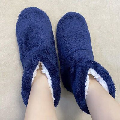 ぃ冬季新款长毛绒毛袜特厚居家保暖月子舞蹈鞋防滑室内圣诞中筒袜