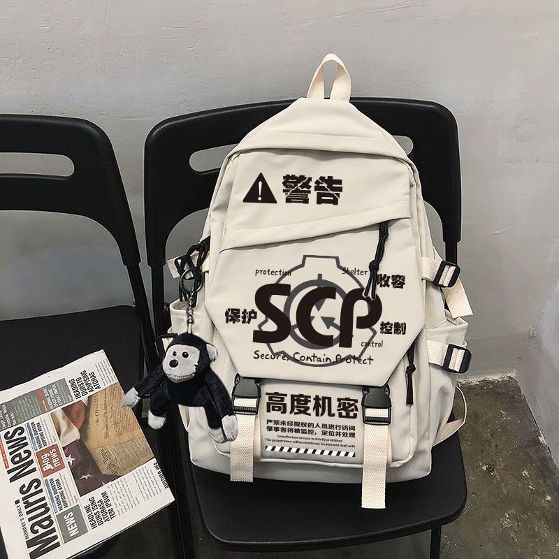scp基金会书包双肩背包联盟周边超自然现象休闲男女大容量旅行包