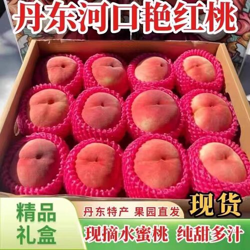 馋味鼠桃子8斤丹东特产红桃