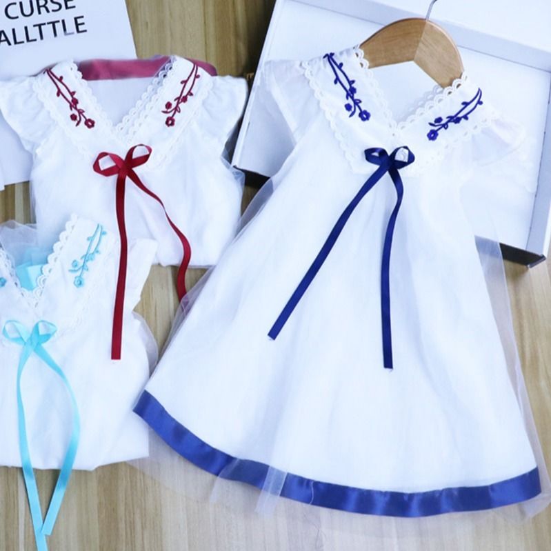 女童连衣裙汉服夏装2025新款女宝宝周岁礼服儿童公主旗袍裙子夏季