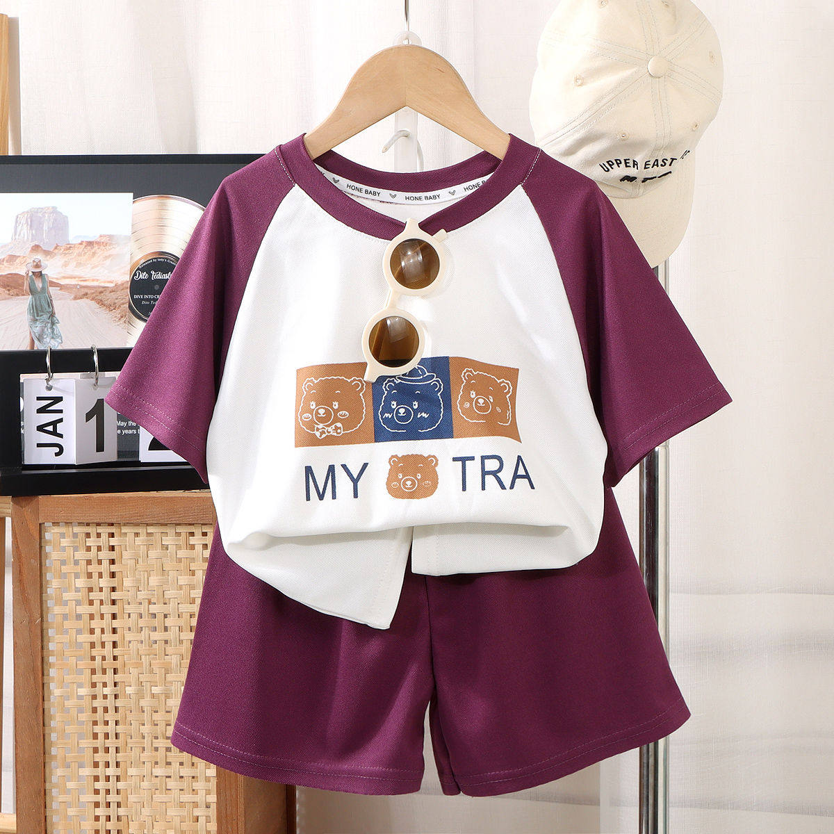 男童夏套装短袖新款儿童夏季女童宝宝夏款休闲运动薄款短裤中大童