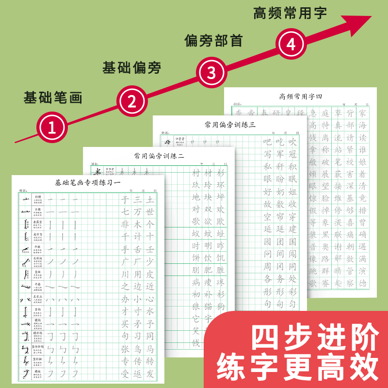 基础笔画控笔训练1-6年级全套