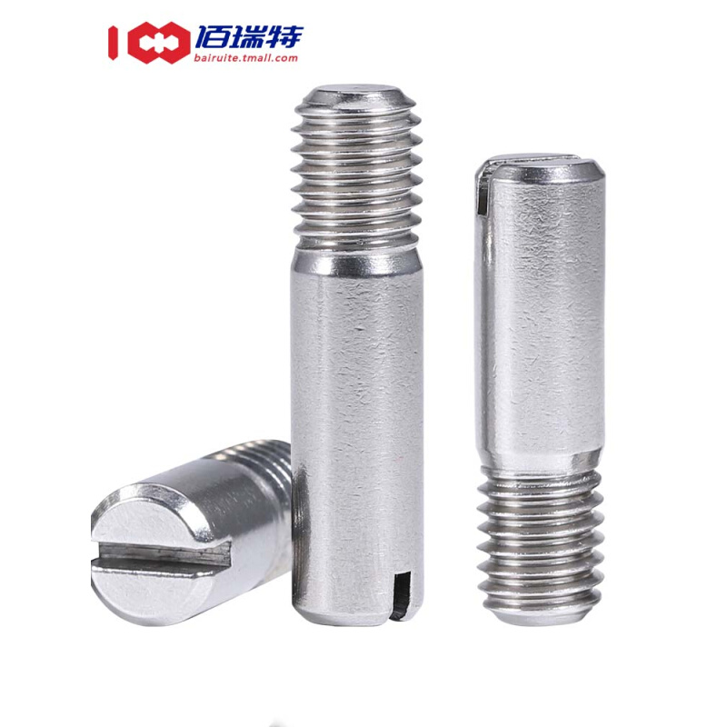 。304不锈钢一字开槽无头螺钉外螺纹圆柱销定位销轴M2M3M4M5M8M6M